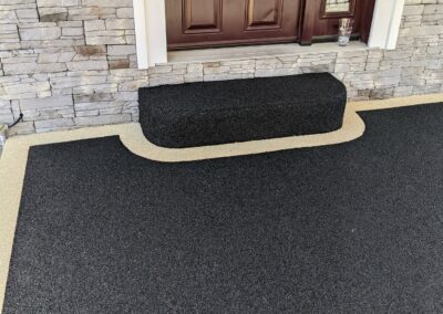 Entry way rubber step and walkway