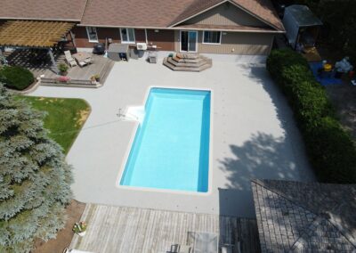 Rubber Surface Poolside - Aerial Shot