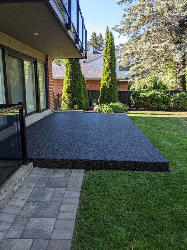 back deck rubber surfacing